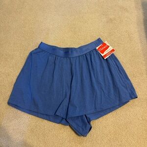 Hanes Women's Athletic Blue Shorts